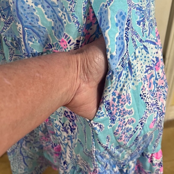 NWOT- Lilly Pulitzer Kawai Flutter Sleeve Dress - Picture 6 of 12